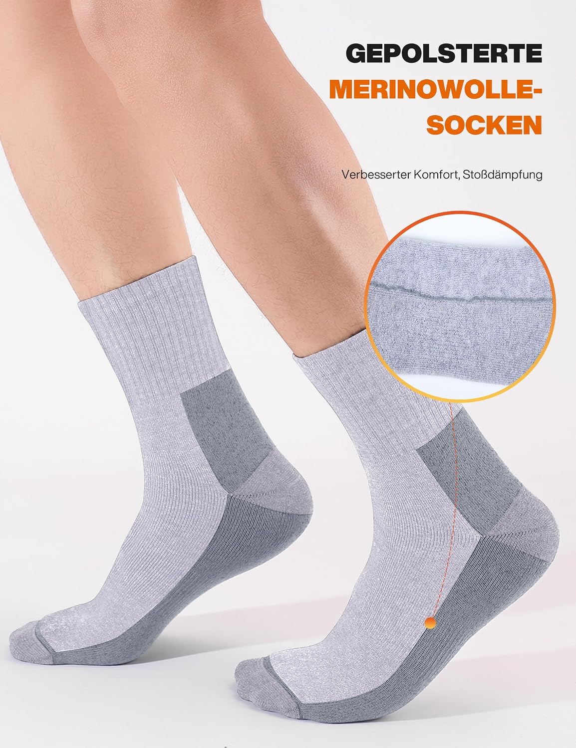 Thumbnail 5 de Atforna Merino Wandersocken Herren 3 Paar