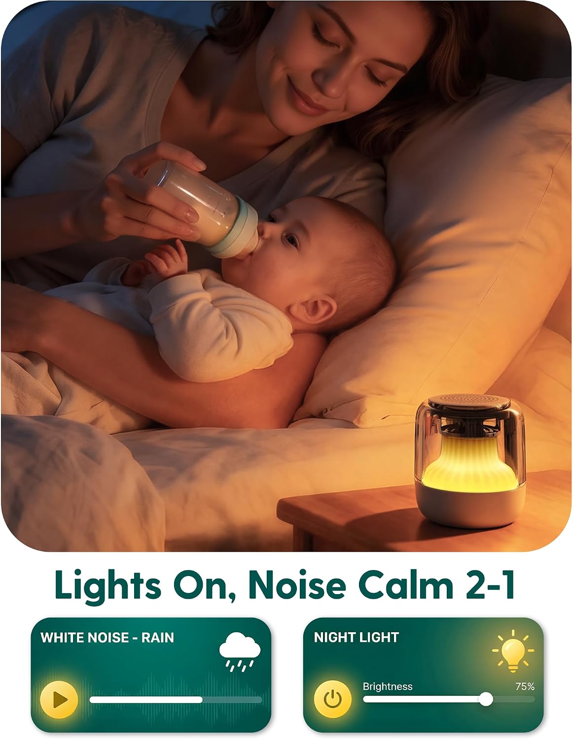 Thumbnail 1 de Babelio white noise sound machine, 20 sounds