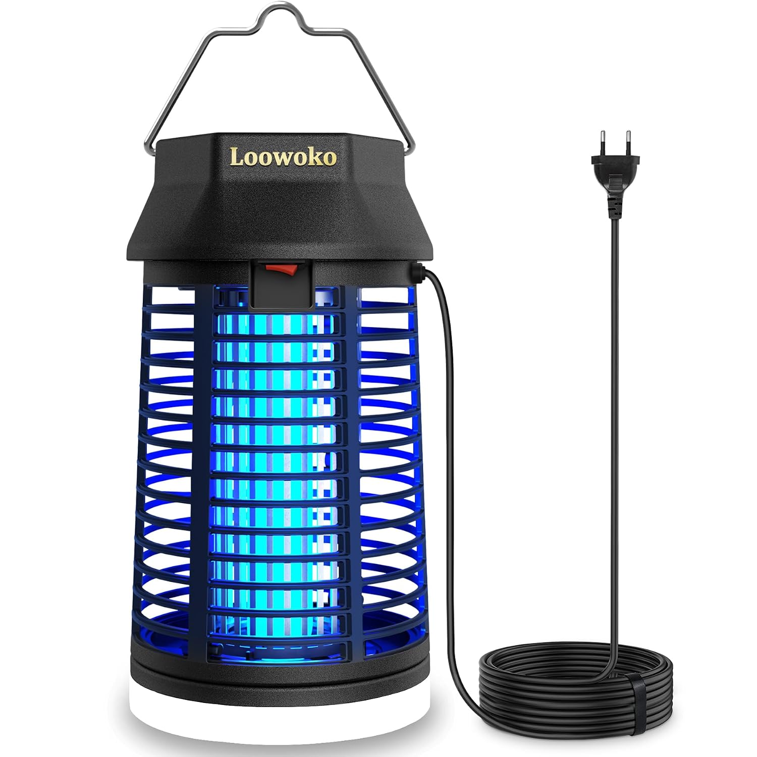 Detalle de Insektenvernichter Elektrisch 4200V – 2-in-1 Mückenlampe mit LED-Licht, IPX4, kompakt und tragbar
