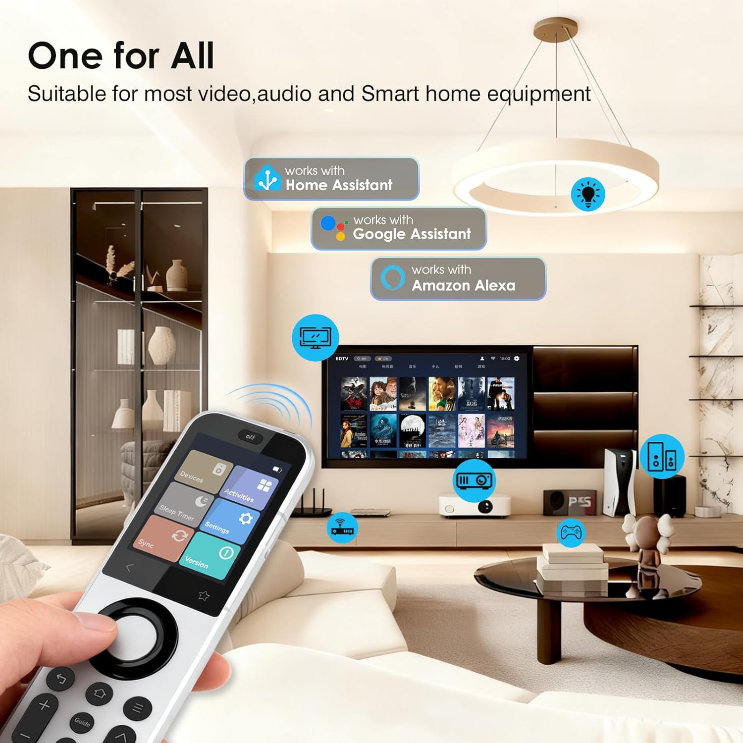 Thumbnail 3 de SofaBaton X2 universal remote control with hub, charging dock and touchscreen