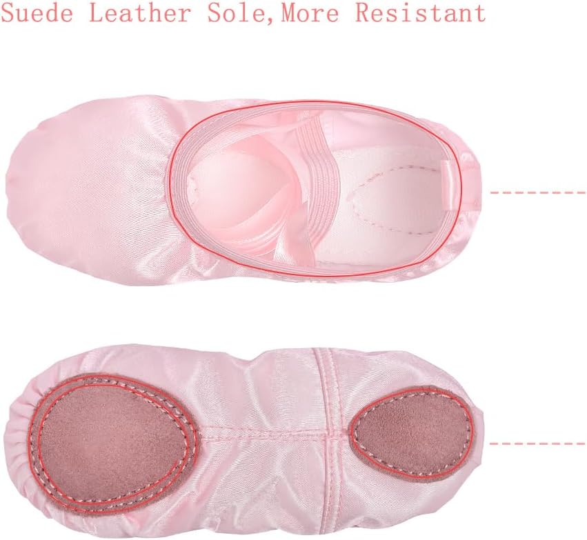 Detalle de Stelle Girls’ Ballet Shoes in Satin