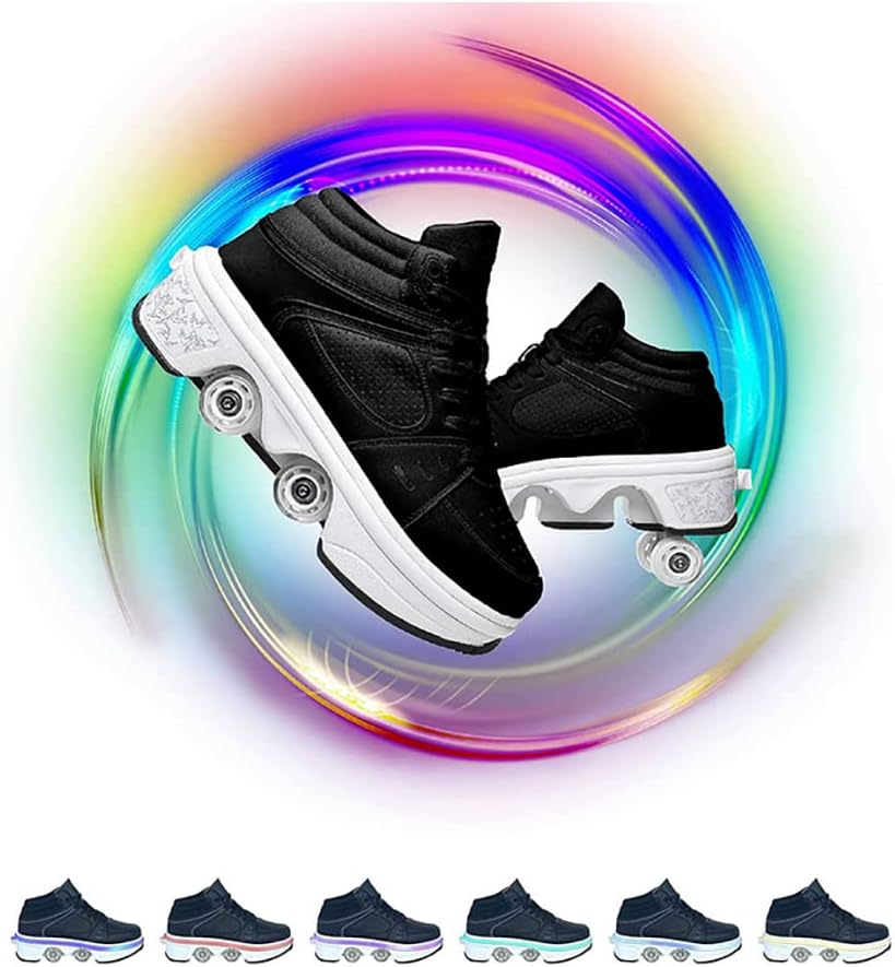 Detalle 2 de Patines LED 4 ruedas 2 en 1