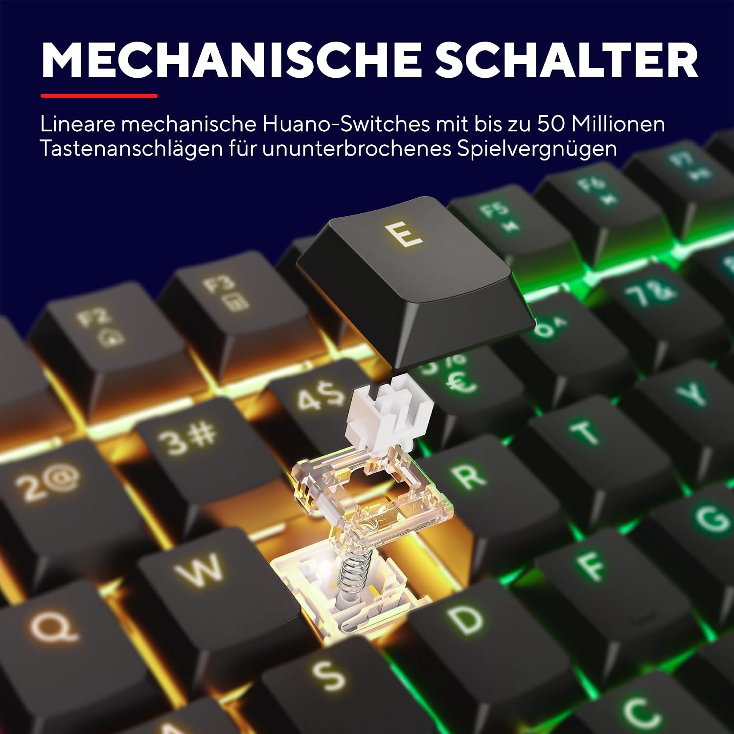 Thumbnail 4 de Trust Gaming GXT 866 mechanische Tastatur 50M ⌨