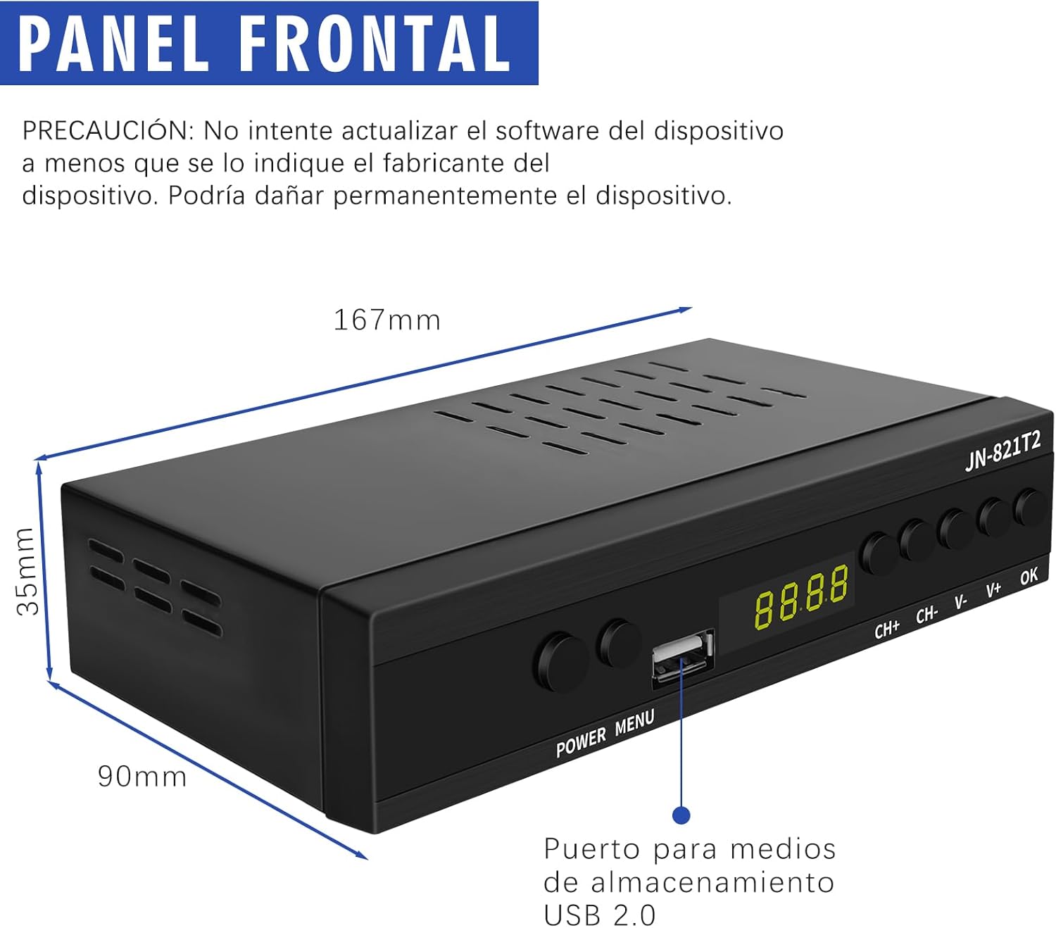 Thumbnail 2 de Decodificador TDT HD DVB-T2 H.265 1080p