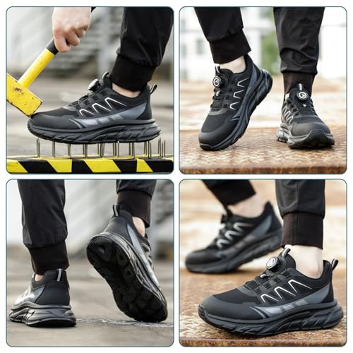 Thumbnail 6 de RASEARY Zapatos de Seguridad con punta de acero: ligeros, anti deslizantes y pensados para trabajo mixto