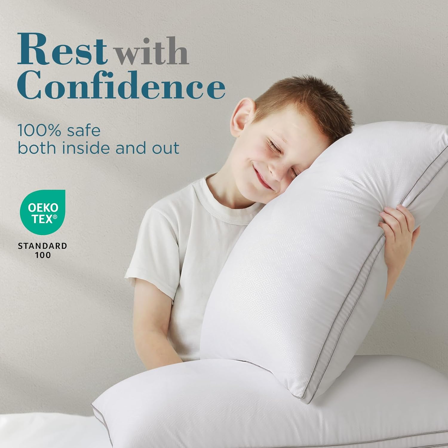 Thumbnail 5 de Viewstar Bed Pillows Queen Size Set of 2 – Firm Support Down Alternative Gusseted Pillows