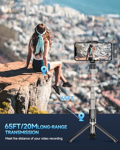 Detalle de Caiord Professional Wireless Lavalier Microphone for iPhone and iPad
