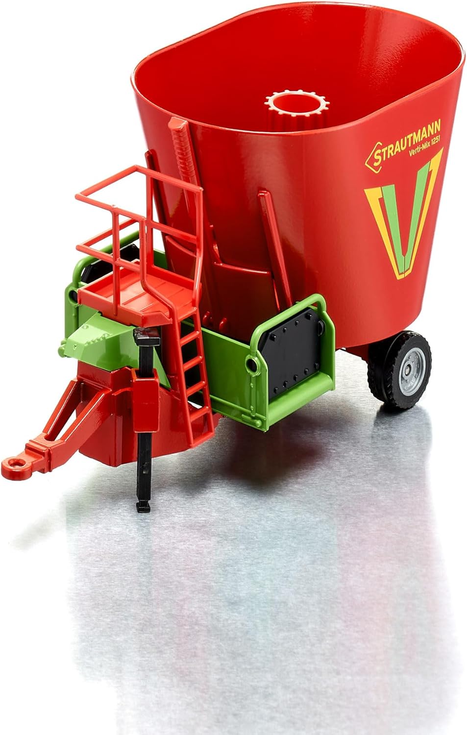 Thumbnail 6 de siku 2450 Strautmann Futtermischwagen (1:32) – rot, Metall/Kunststoff mit beweglichem Futtermischer