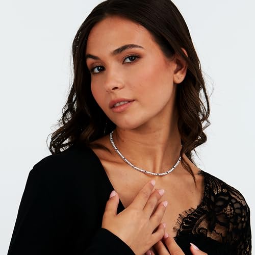 Detalle de Morellato SAIW136, collana in argento 925‰ con zirconi bianchi e blu