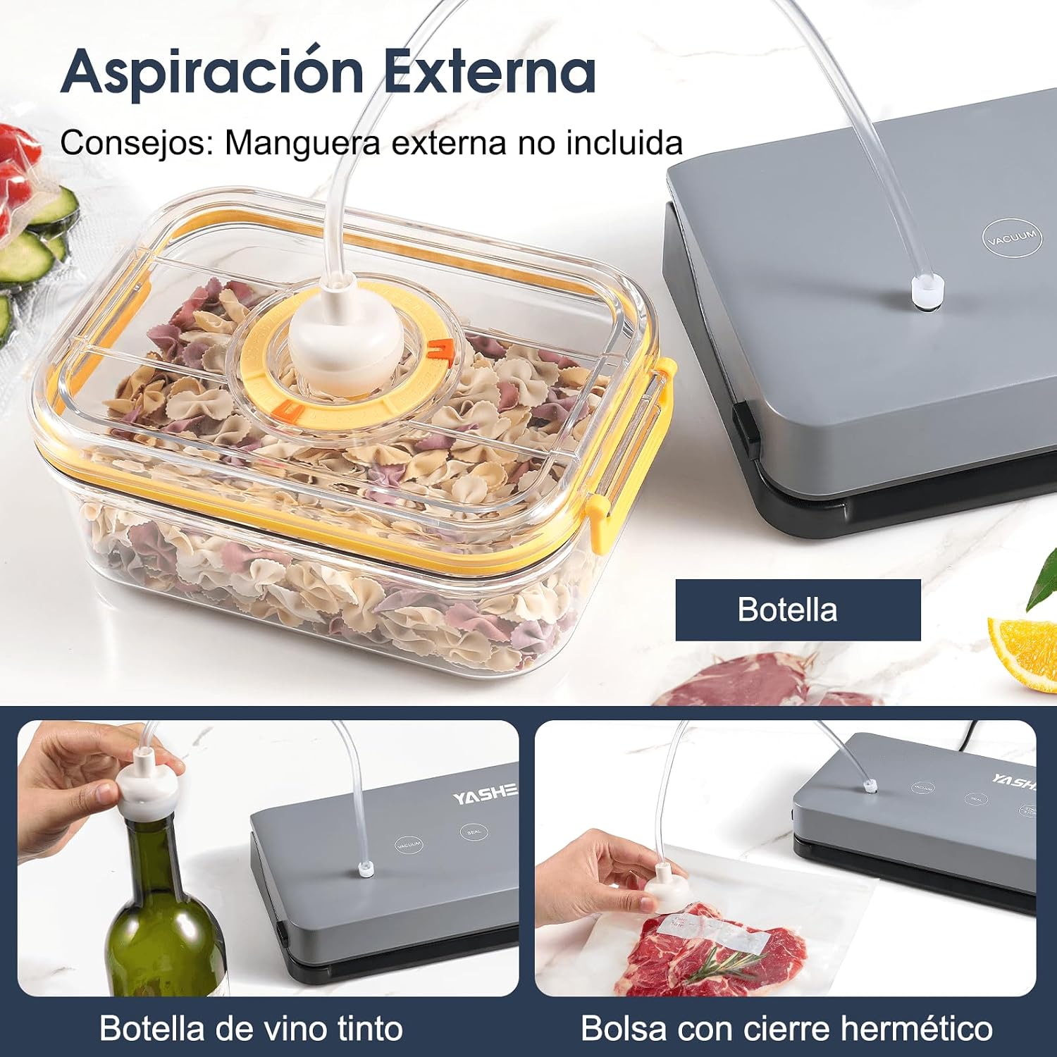 Thumbnail 4 de YASHE Envasadora al Vacío 5 en 1 para Cocina