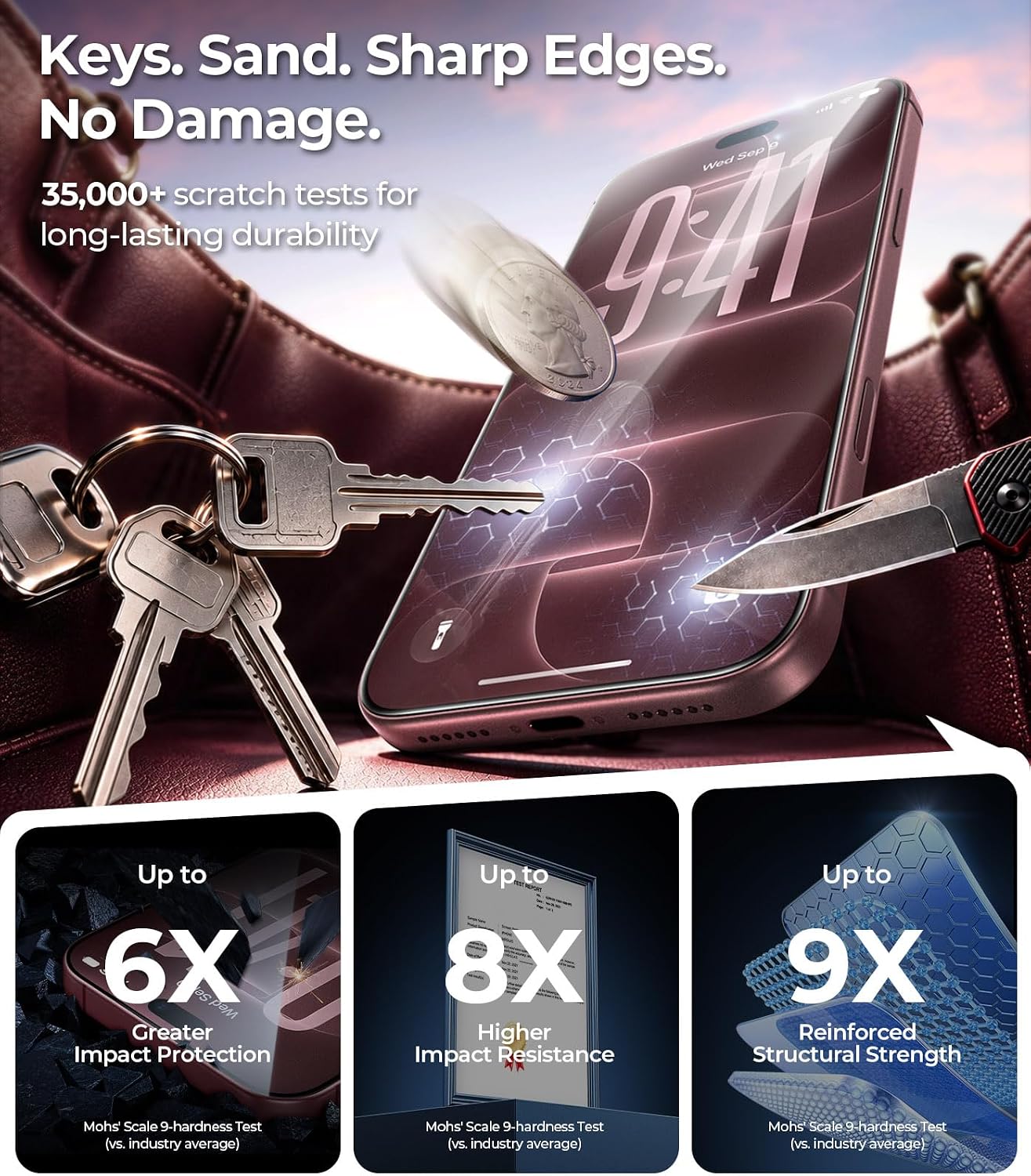 Thumbnail 3 de MRGLAS Screen Protector for iPhone 18 Pro Max