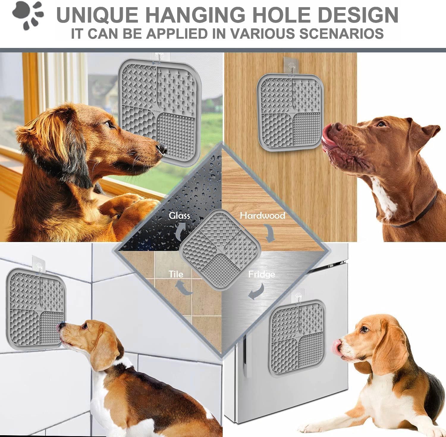 Detalle 2 de Lesipee Leckmatte Hund 2 Stück