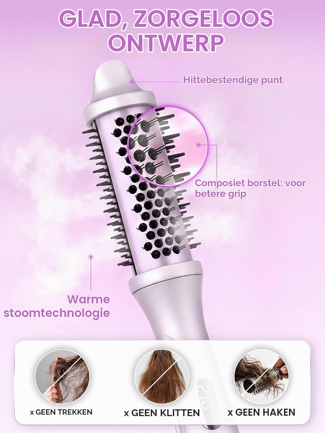 Thumbnail 5 de SHEGLAM SGH-SBP-01 stoomthermoborstel 3,8 cm, 4-in-1