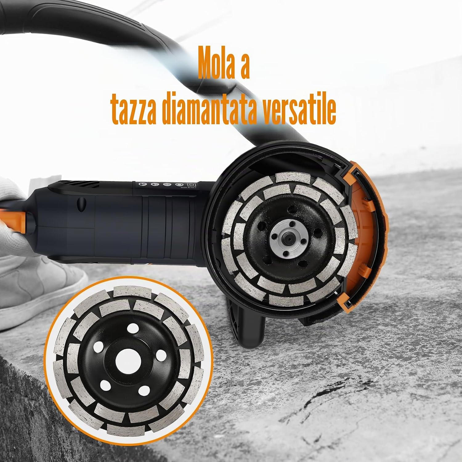 Thumbnail 1 de Levigatrice per Cemento MAXXT 1500W con aspirazione integrata e controllo polvere