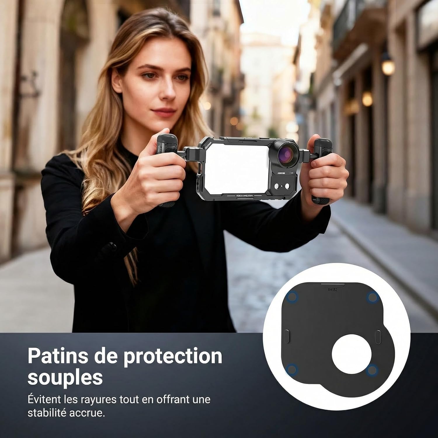 Thumbnail 6 de NEEWER plaque arrière 37 mm pour cage téléphone PA143/PA144 (fixation rapide, compatible filtres 37 mm)