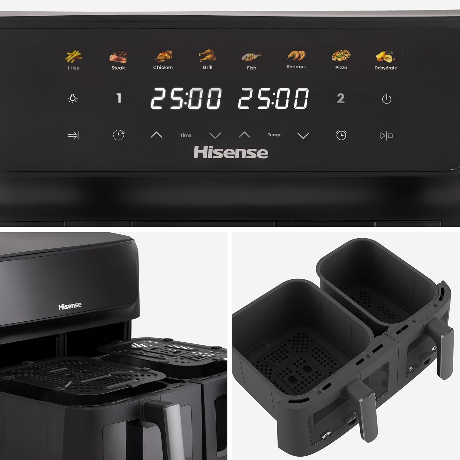 Thumbnail 1 de Hisense 11L Dual Zone Air Fryer 2700W