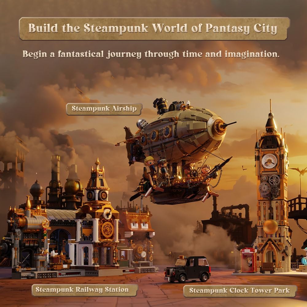 Thumbnail 5 de PANTASY Steampunk-Luftschiff Modellbausatz