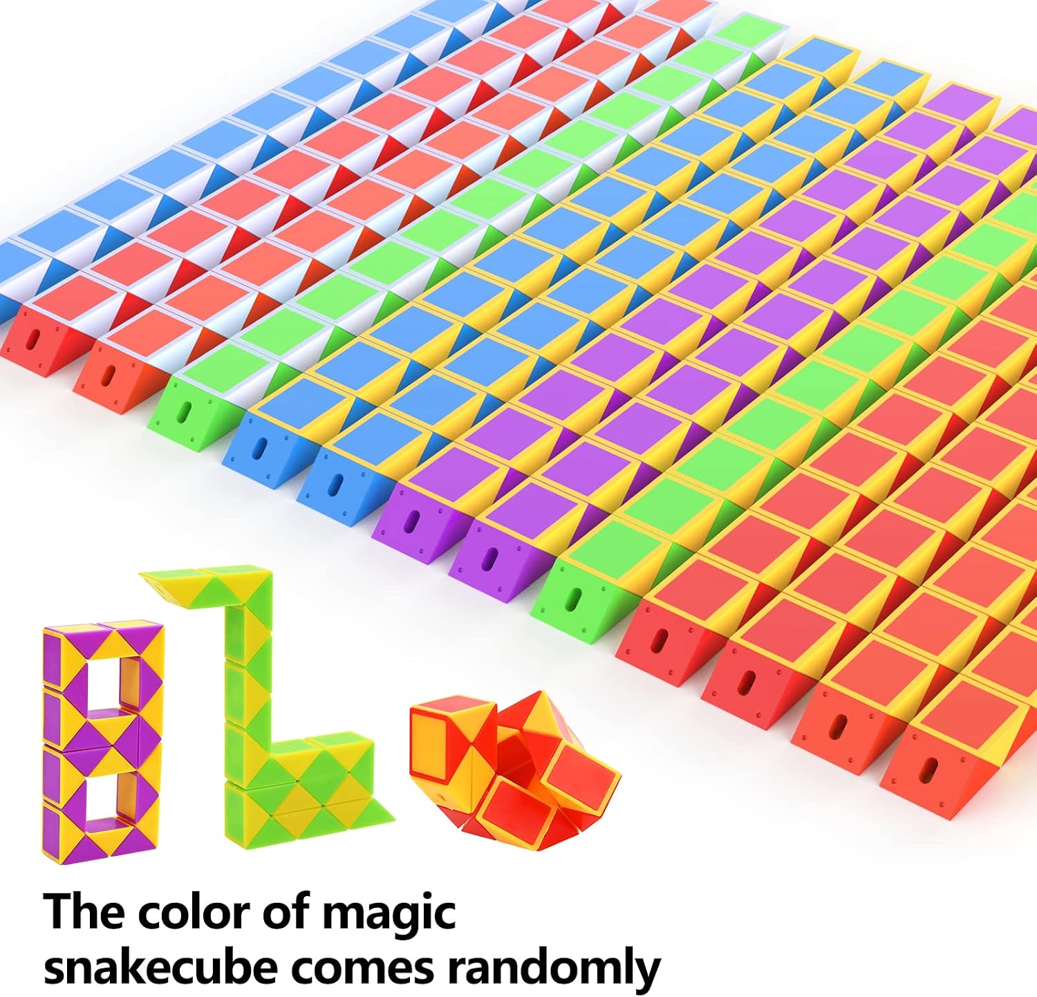 Detalle 2 de Goldge Magic Snake Cube 24-piece fidget toy 🧩