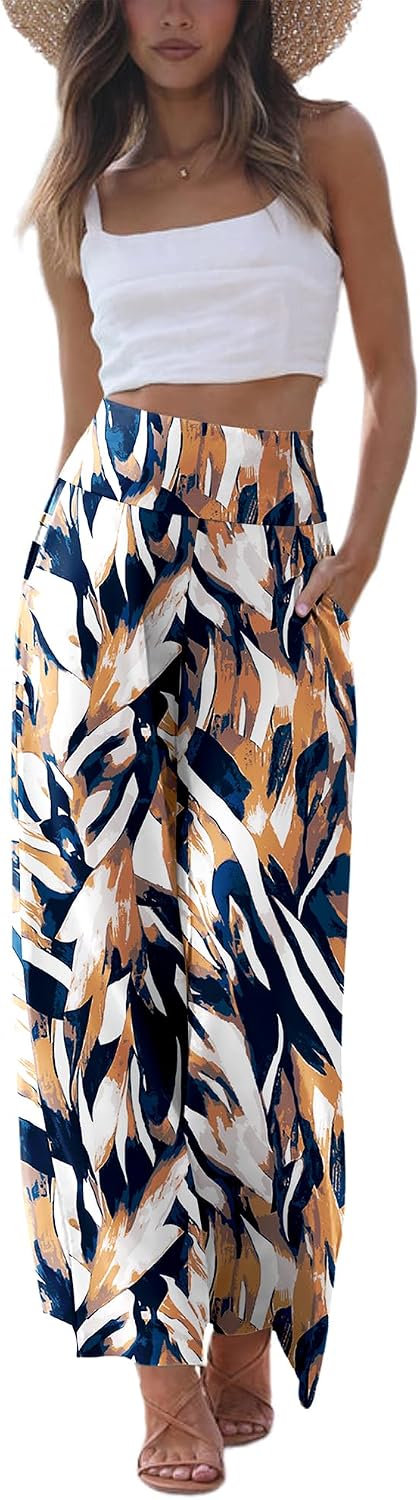 Thumbnail 1 de CHICZONE Women's Flowy Toursers Palazzo Lounge Pants