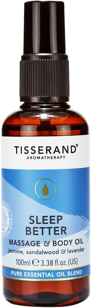 Detalle de Tisserand Sleep Better Massage Oil – Lavender, Jasmine & Sandalwood, 100ml
