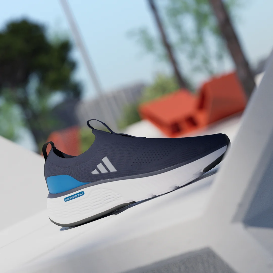 Detalle 2 de Zapatilla Cloudfoam Go Sock de Adidas: comodidad en color azul para uso diario
