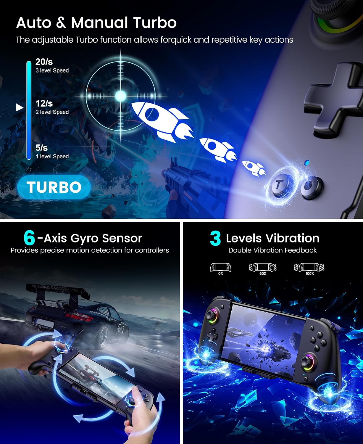 Thumbnail 4 de Spican Switch Pro Controller 4-Button Wireless