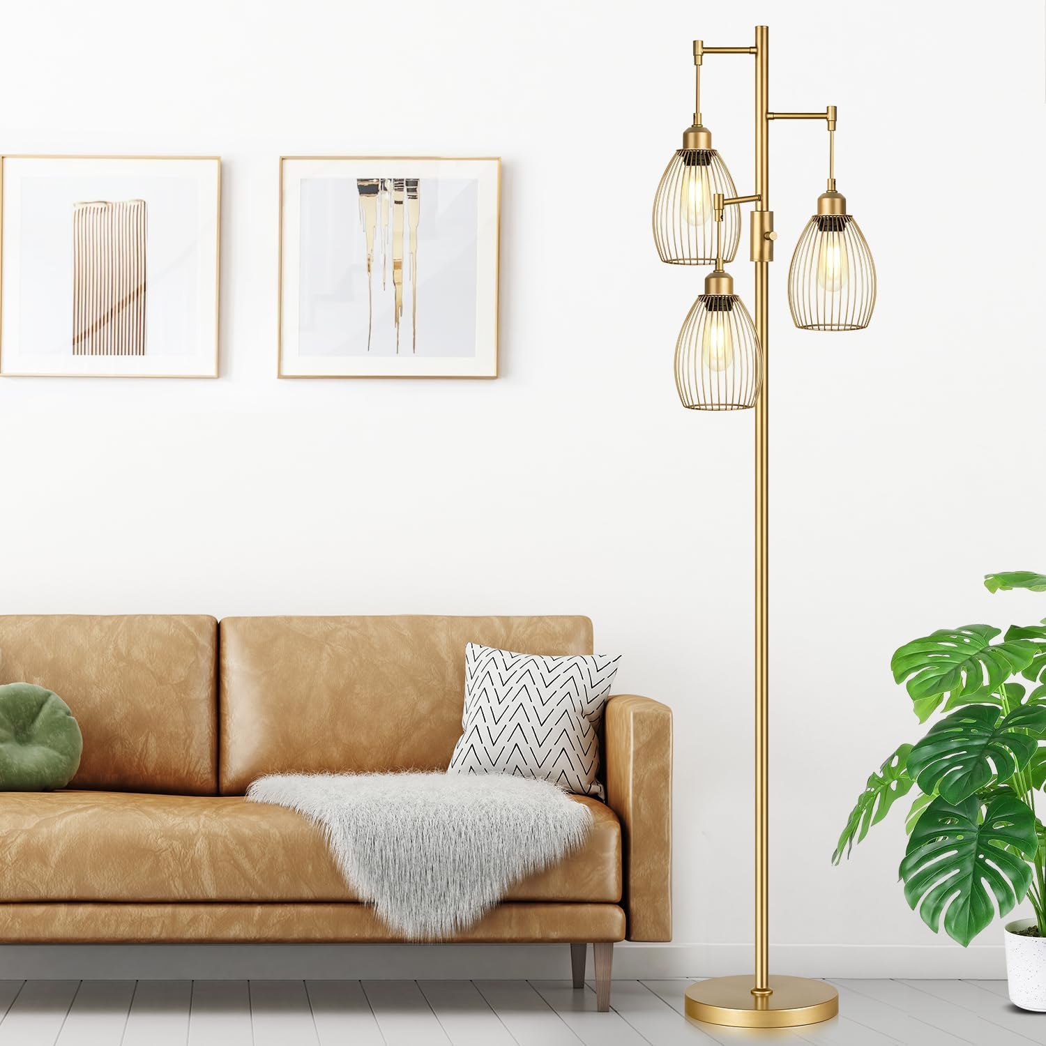 Thumbnail 6 de Gold Tree Dimmable Floor Lamp 800 lm