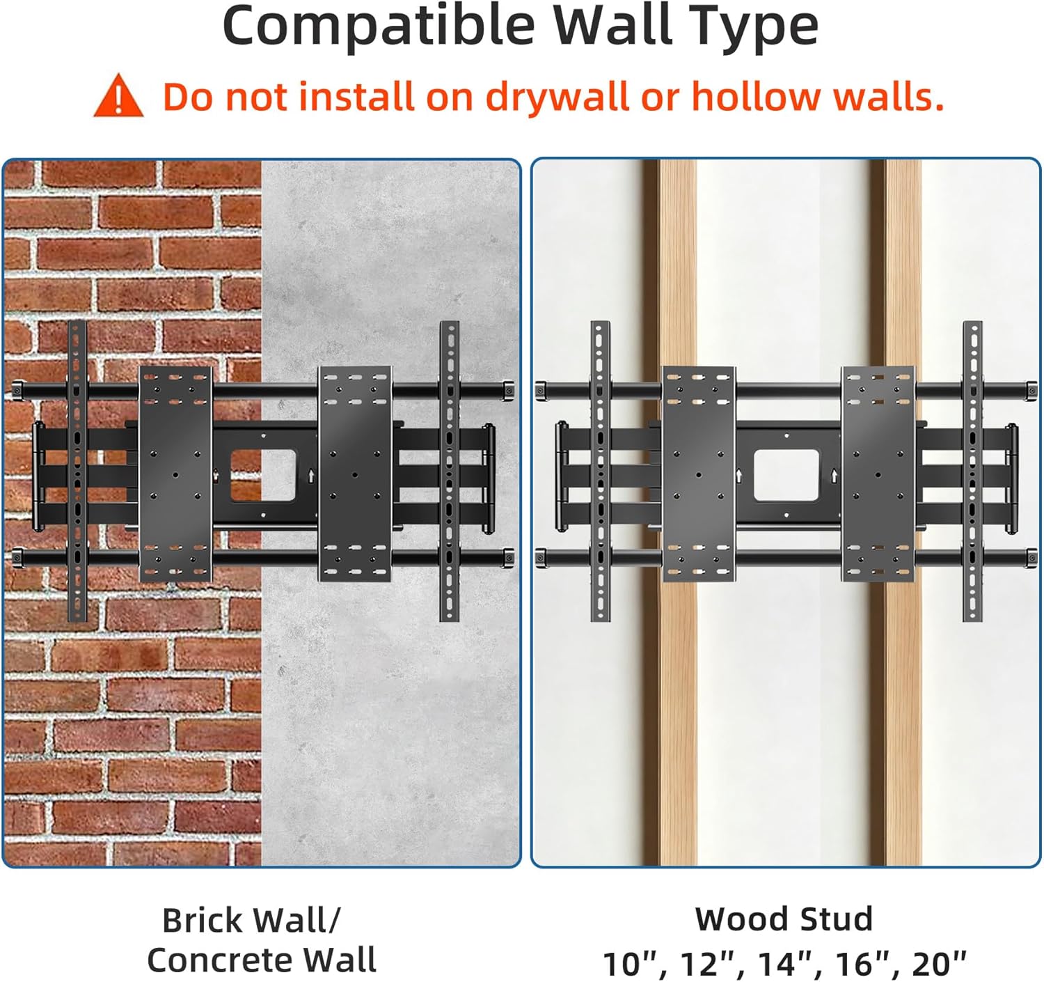 Thumbnail 5 de HILLPORT DY1000 heavy duty TV wall bracket for 75–120 inch TVs (VESA up to 1000 x 600 mm)