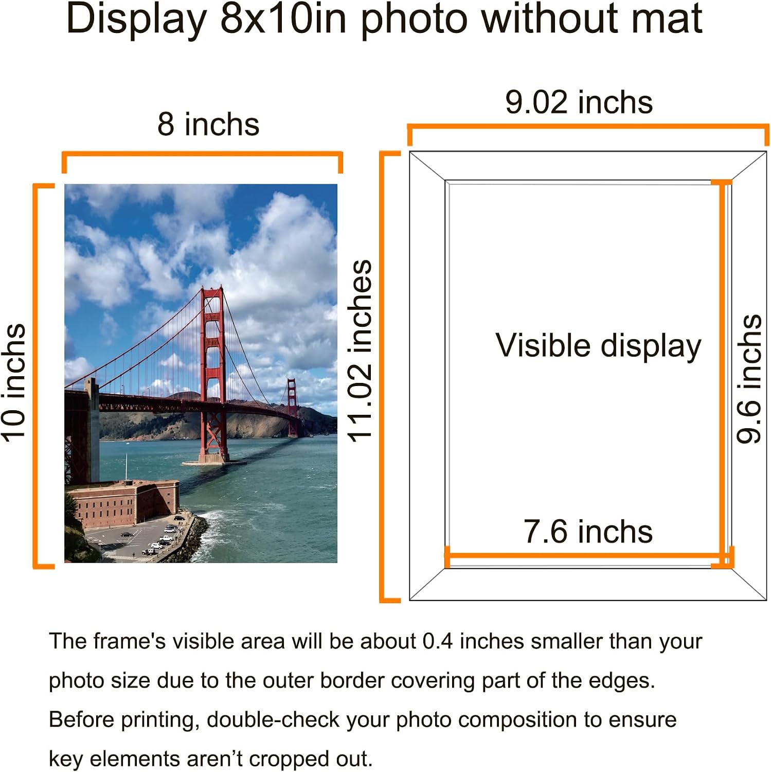 Thumbnail 1 de LUCKYLIFE Picture Frames, 8x10