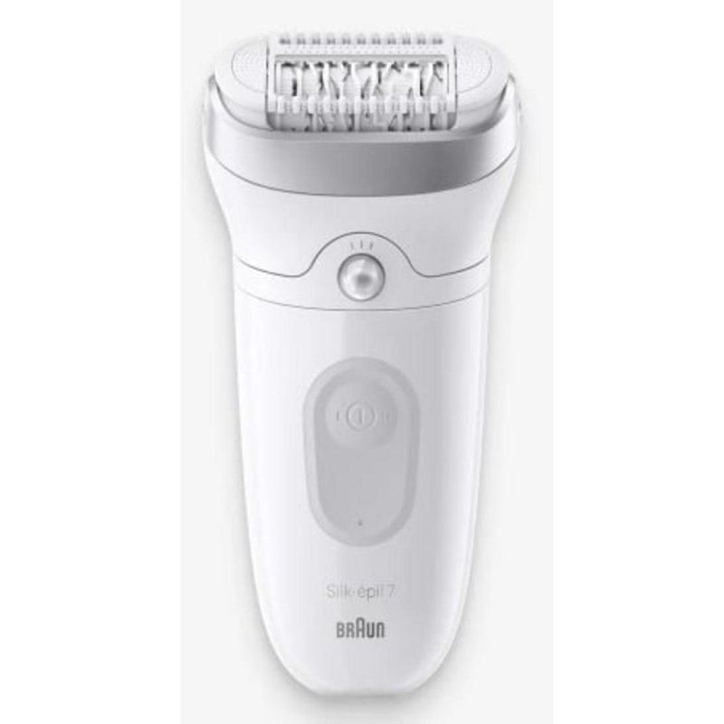 Detalle de Braun Silk-épil 7 7-081 Blanco: depilación de raíz con 40 pinzas y uso en húmedo/seco