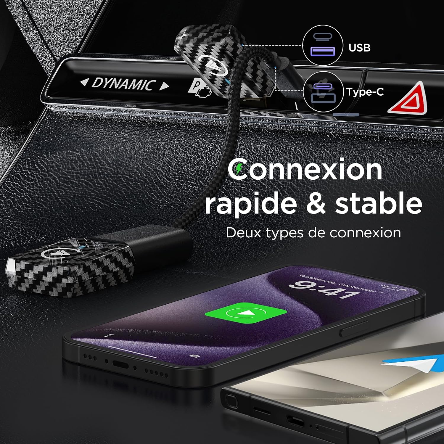 Thumbnail 5 de MSXTTLY U2AC-01 Adaptateur CarPlay sans fil