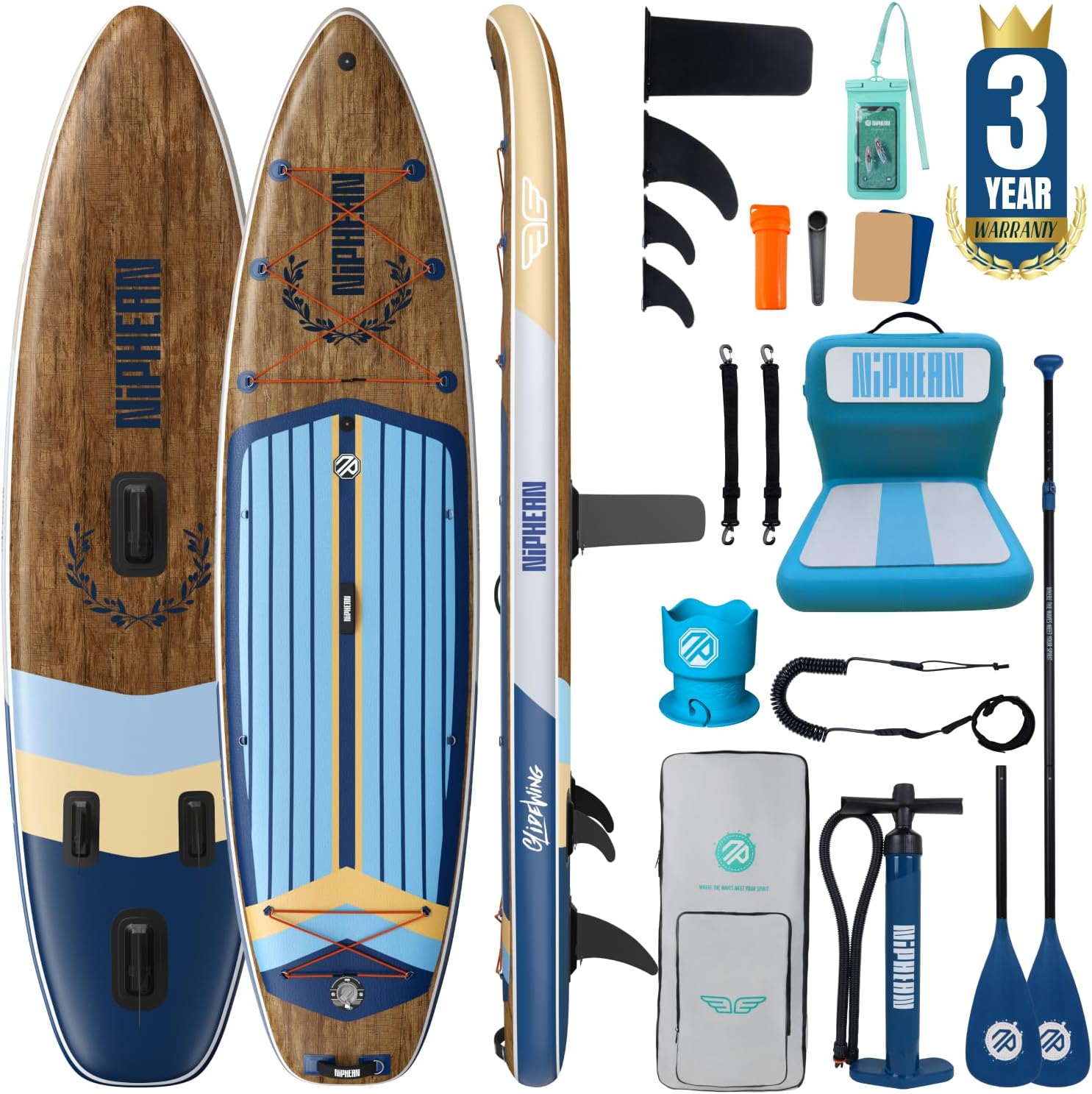 Thumbnail 4 de niphean Extra Large Inflatable Paddle Board 500 lbs