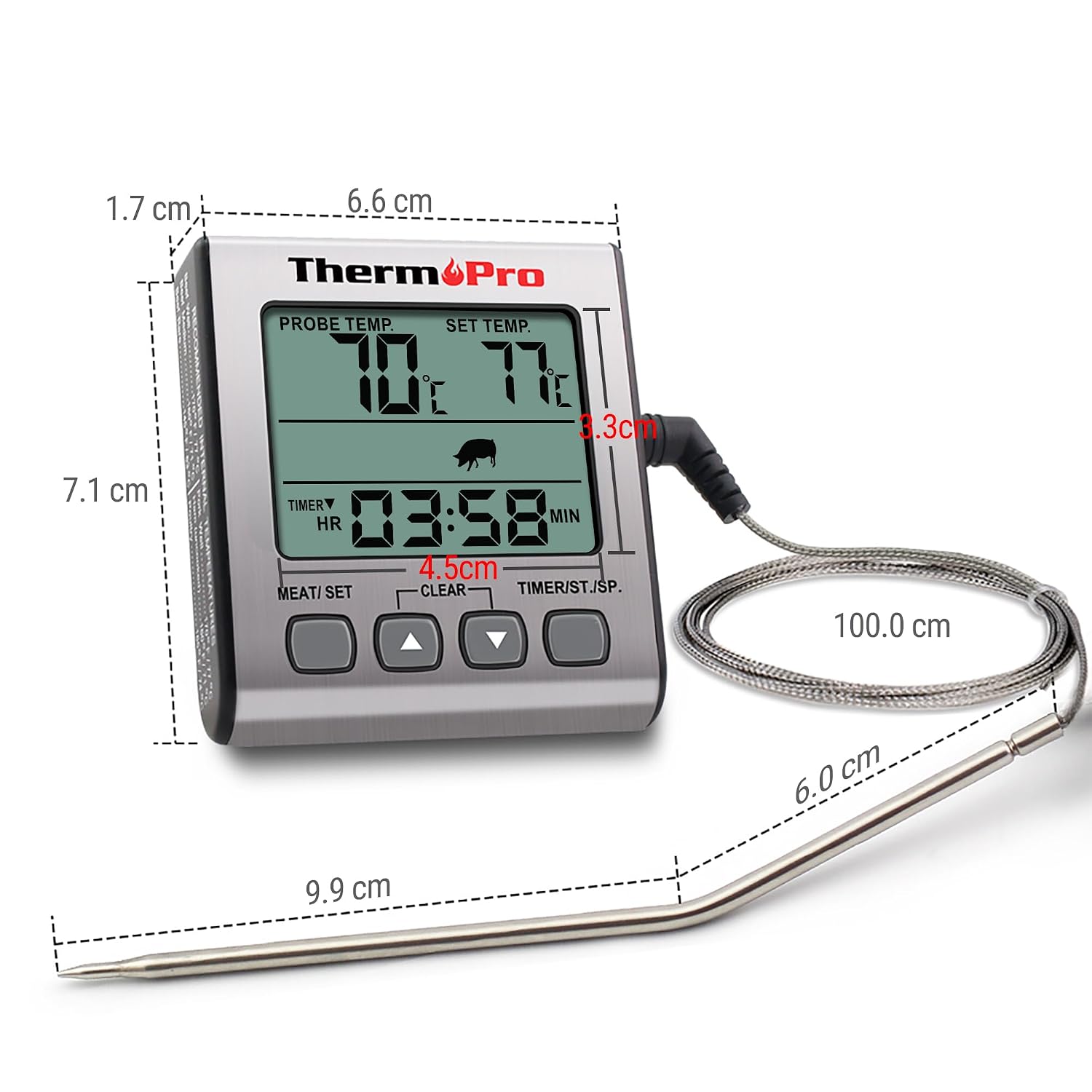 Thumbnail 6 de ThermoPro TP16S termometro digitale carne, 300 °C