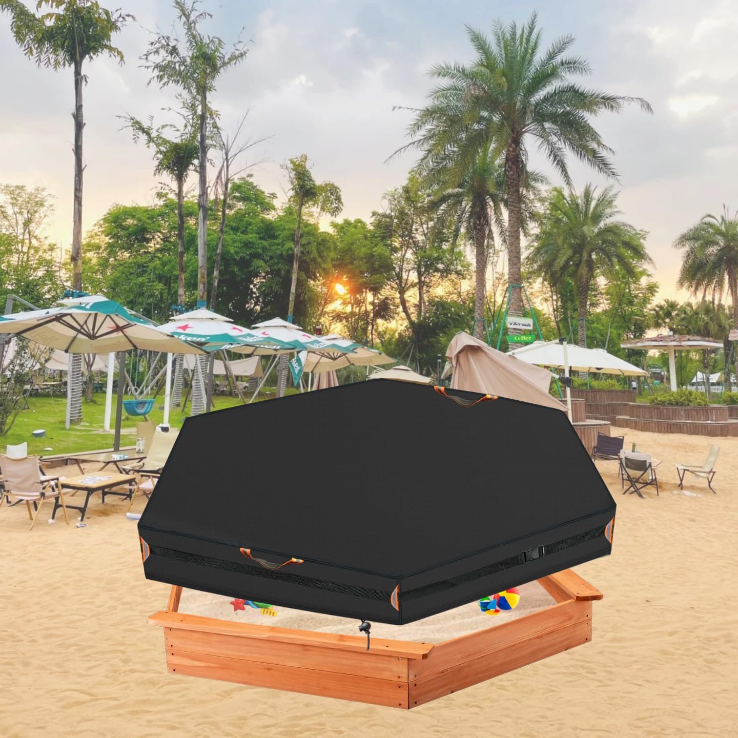 Detalle 2 de Hexagonal Sandbox Cover, 600D Oxford Fabric