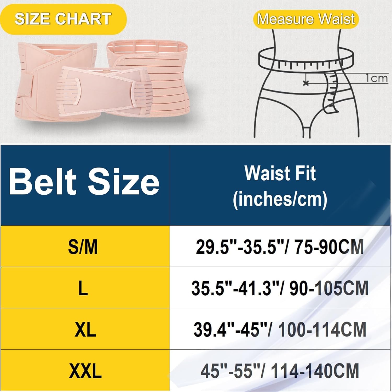 Detalle 2 de ChongErfei 3 in 1 Postpartum Belly Wrap – 3-in-1 Belly/Waist/Pelvis Belt for Postpartum Support