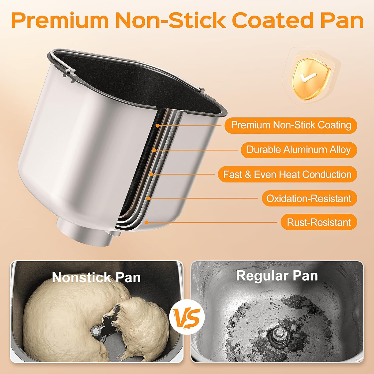 Detalle de LCKSMAL 2.5LB Bread Maker with Built-in Scale: 25-in-1, Beginner-Friendly