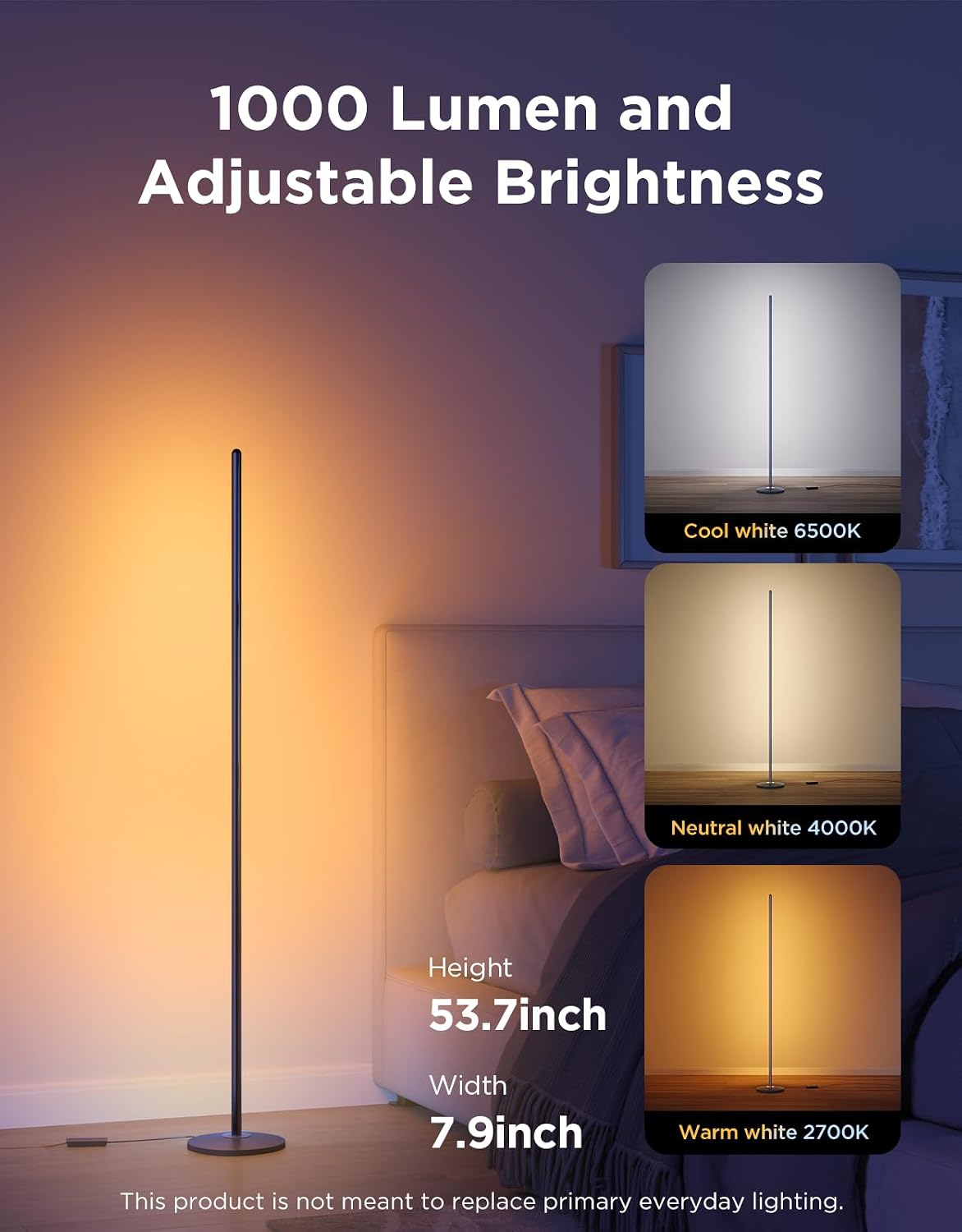 Detalle 2 de Govee RGBIC Floor Lamp Basic 136 cm