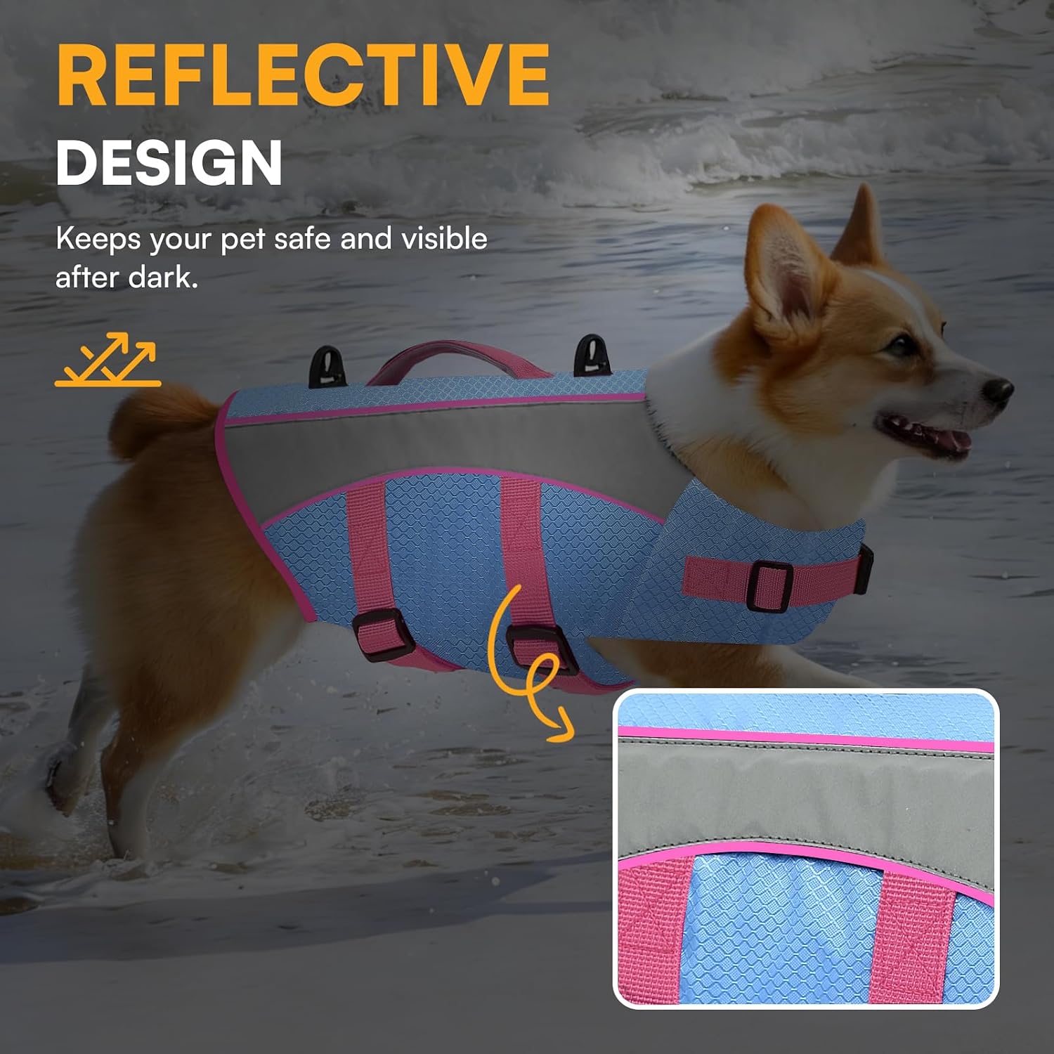 Detalle 2 de Queenmore Dog Life Jacket, XS