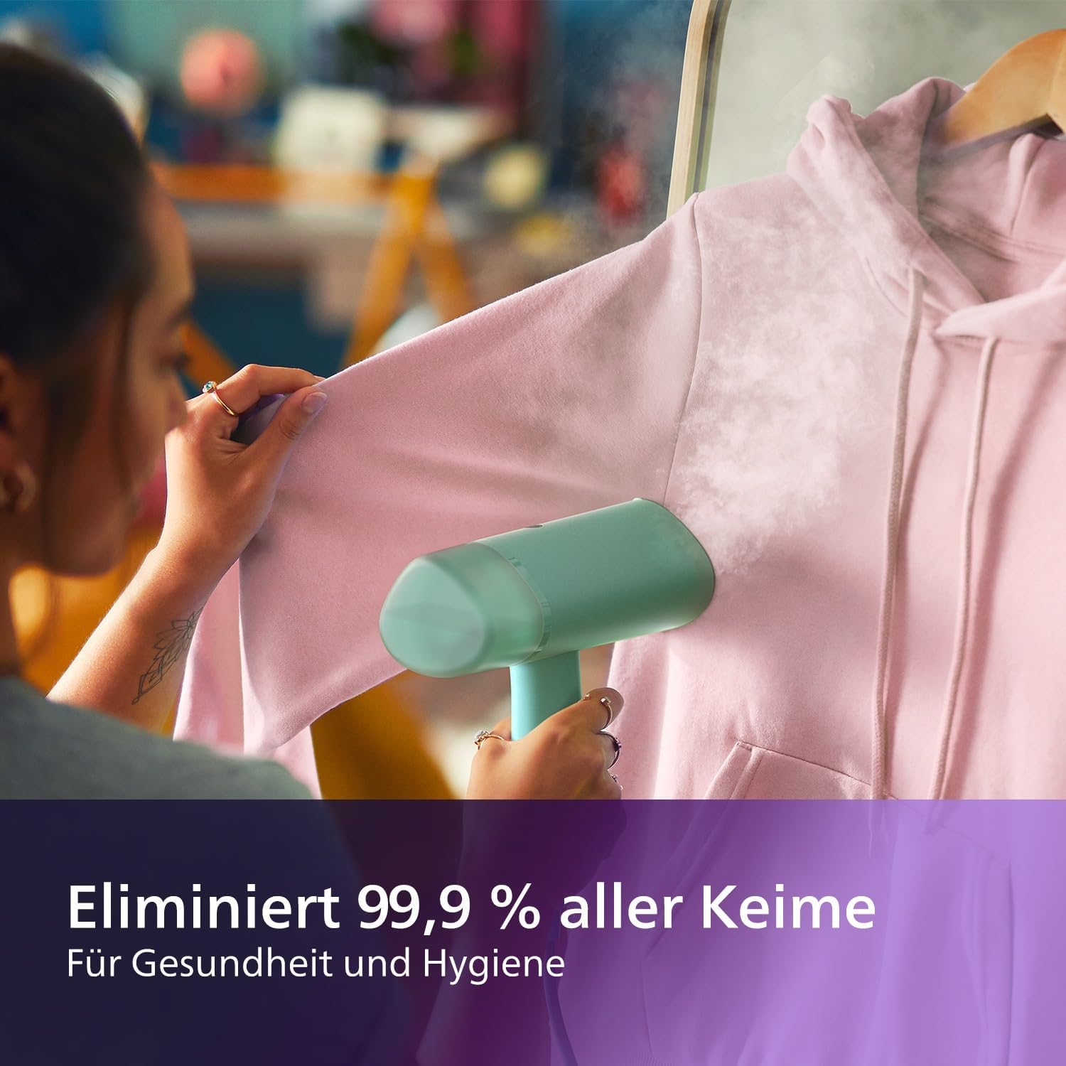 Thumbnail 5 de Philips 3000-Serie Tragbarer Dampfglätter STH3010/70 – 1000 W, kompakt und faltbar