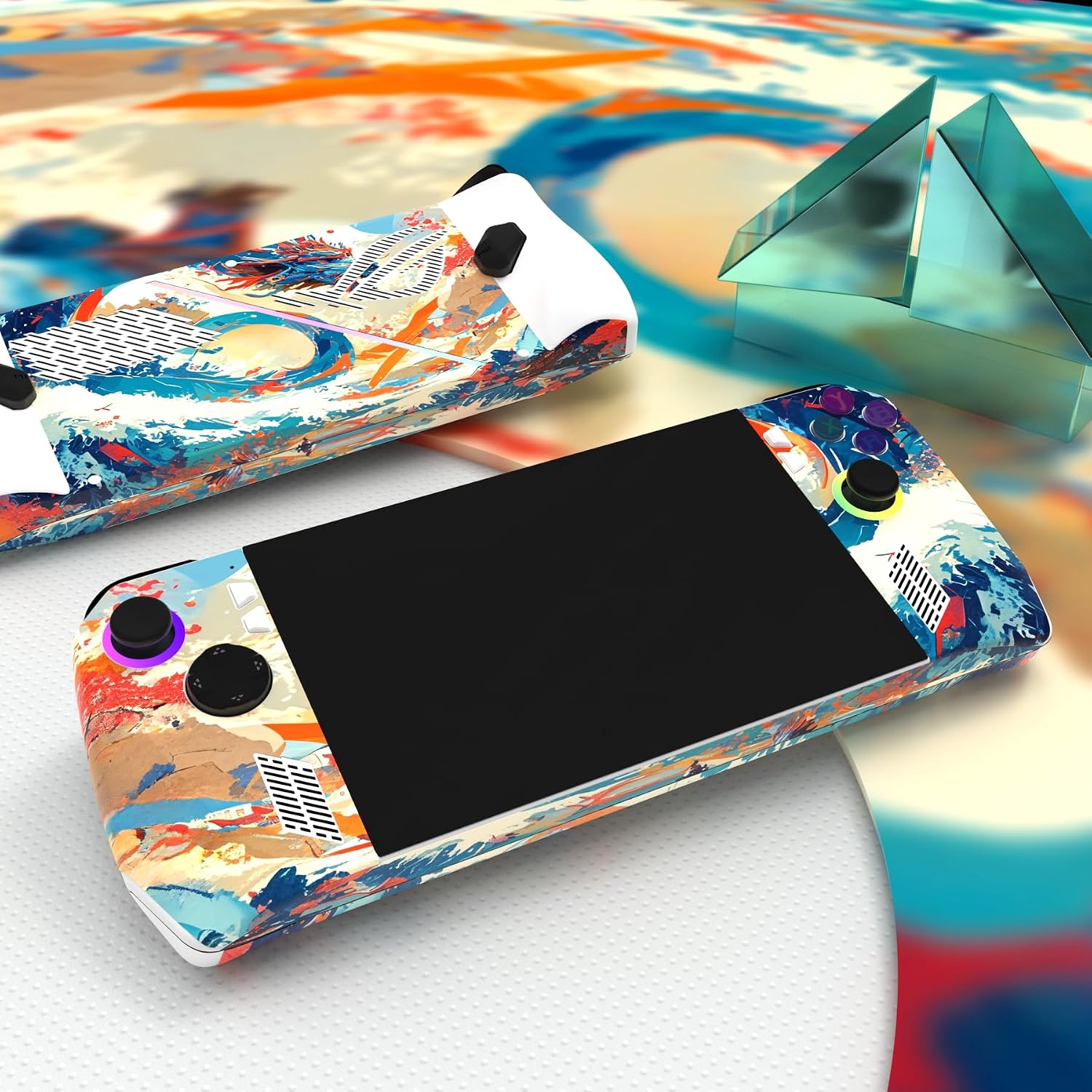 Detalle de PlayVital Dragon's Elysium 2 Sets Skin Stickers for ROG Ally – Custom Vinyl Decals for Handheld