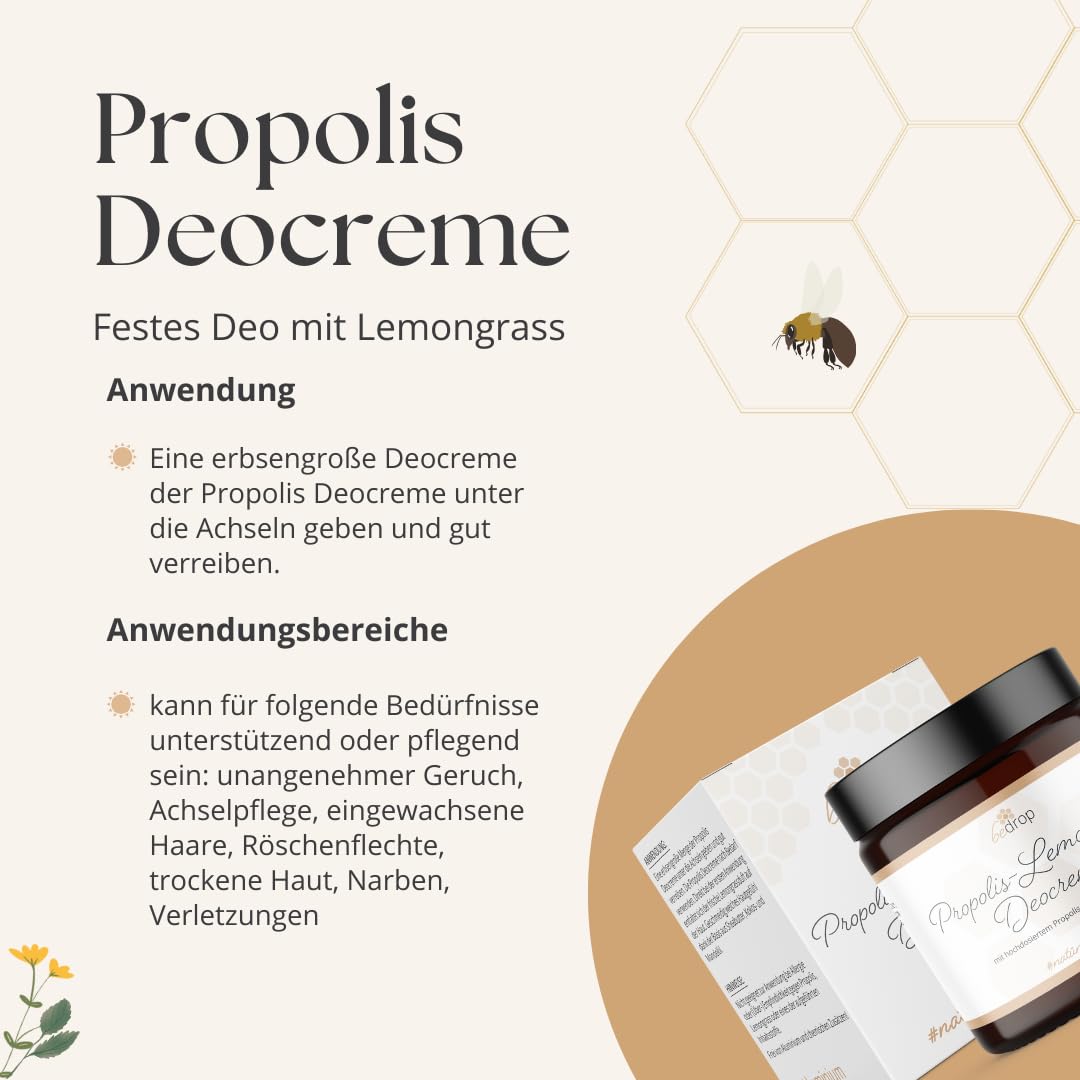 Detalle 2 de bedrop Propolis Deo Creme Lemongrass 30ml