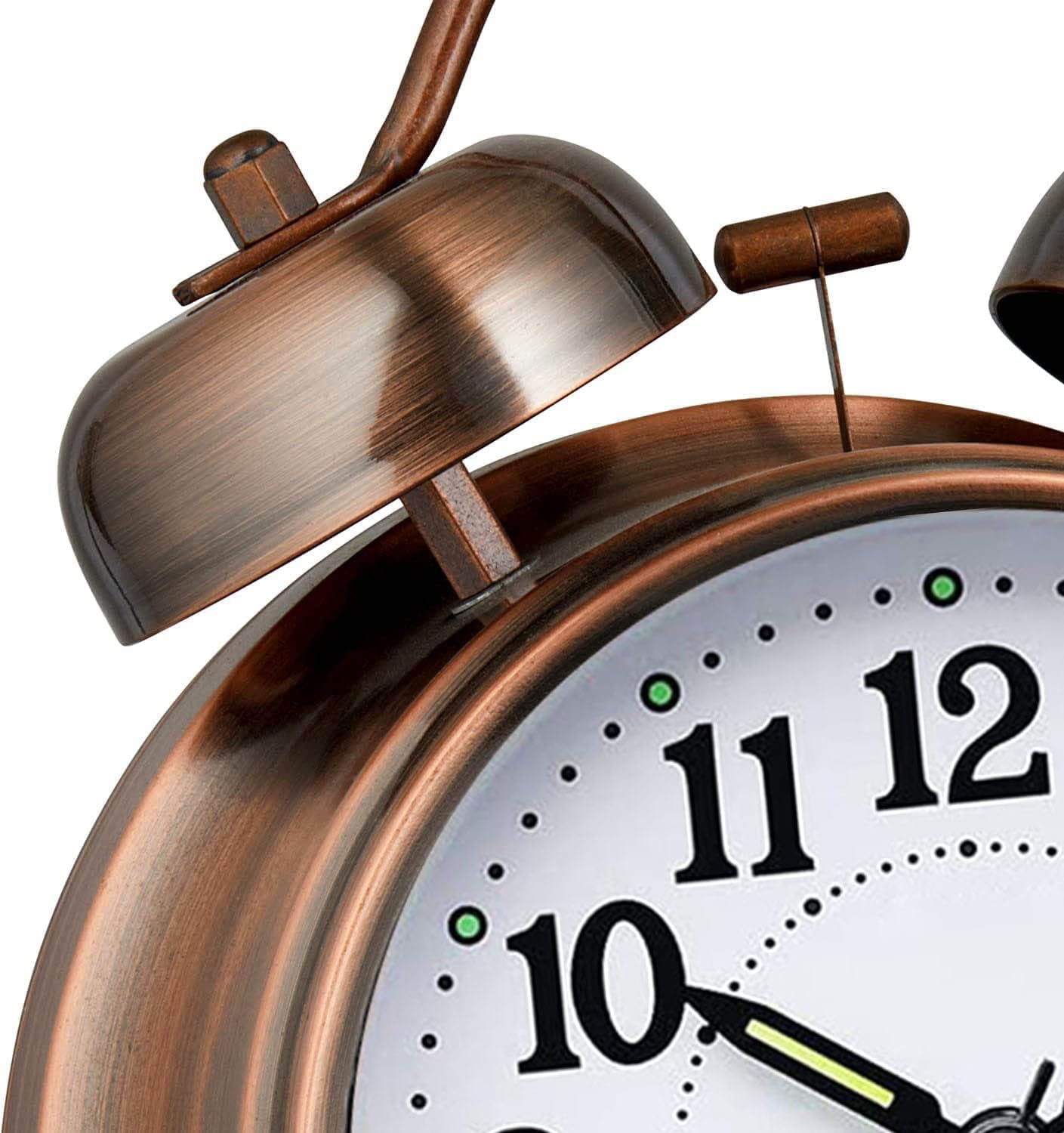 Detalle de Azyh A-Alarm Clock analoge wekker met dubbele bel en metalen behuizing