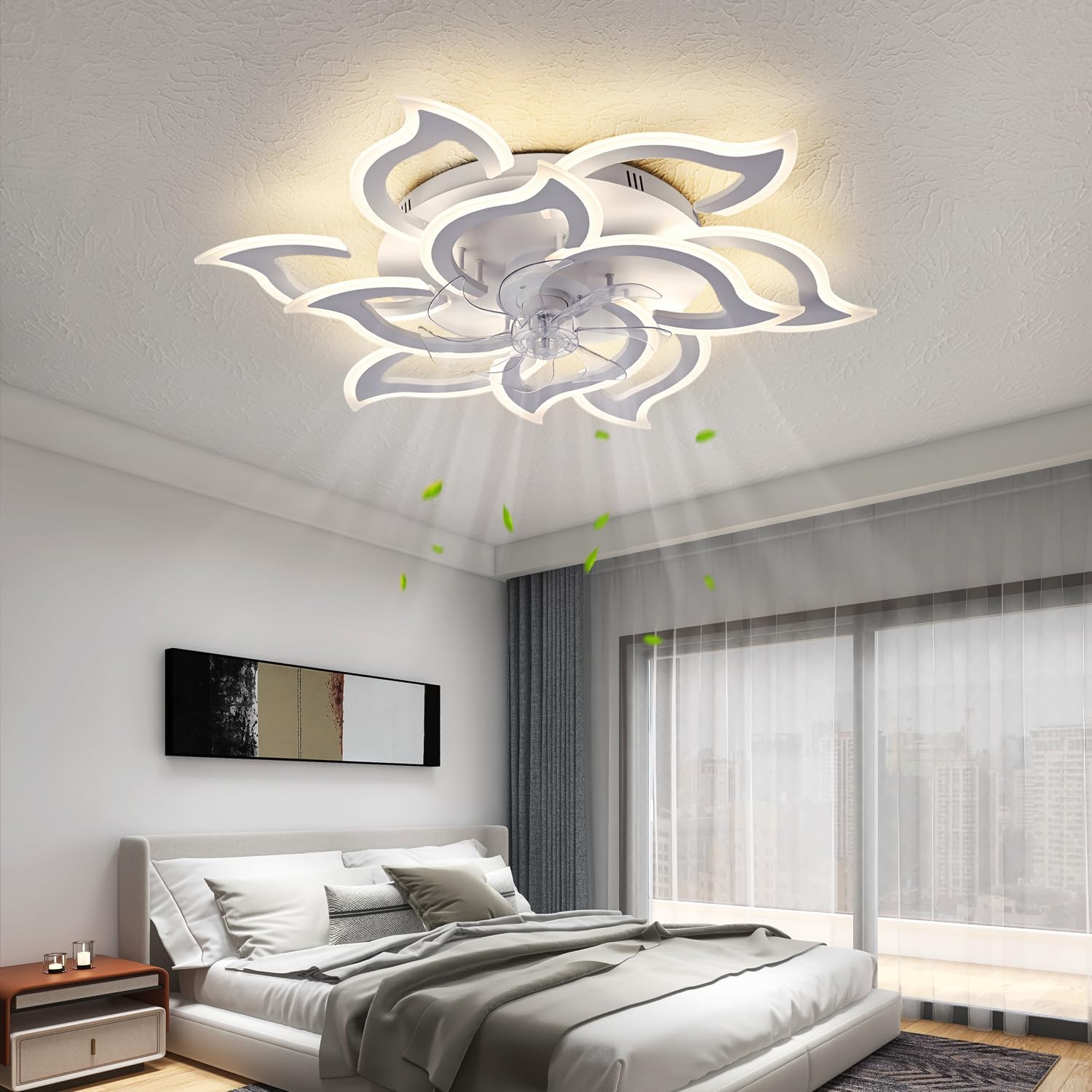 Detalle 2 de ChenSolara 90cm LED ceiling fan light