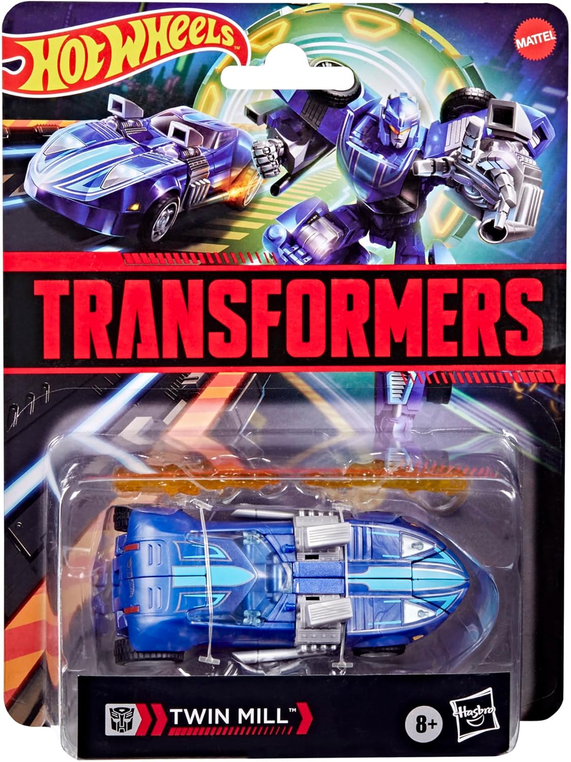 Detalle de Transformers G1180 Twin Mill – figurka Deluxe 12,5 cm, robot i samochód wyścigowy