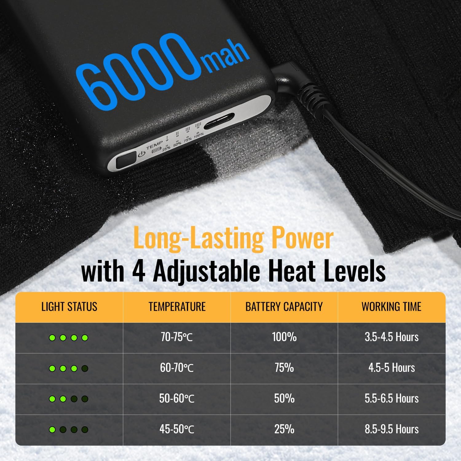 Thumbnail 6 de 6000mAh Heated Socks with APP control