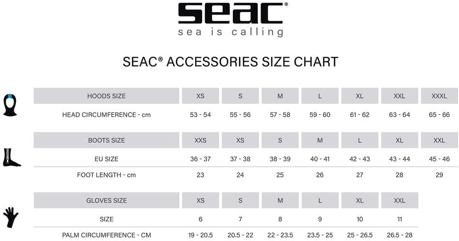 Detalle de SEAC Anatomic HD: Calze in Neoprene da 3,5/5/7 mm per pesca in apnea e immersioni con pinne