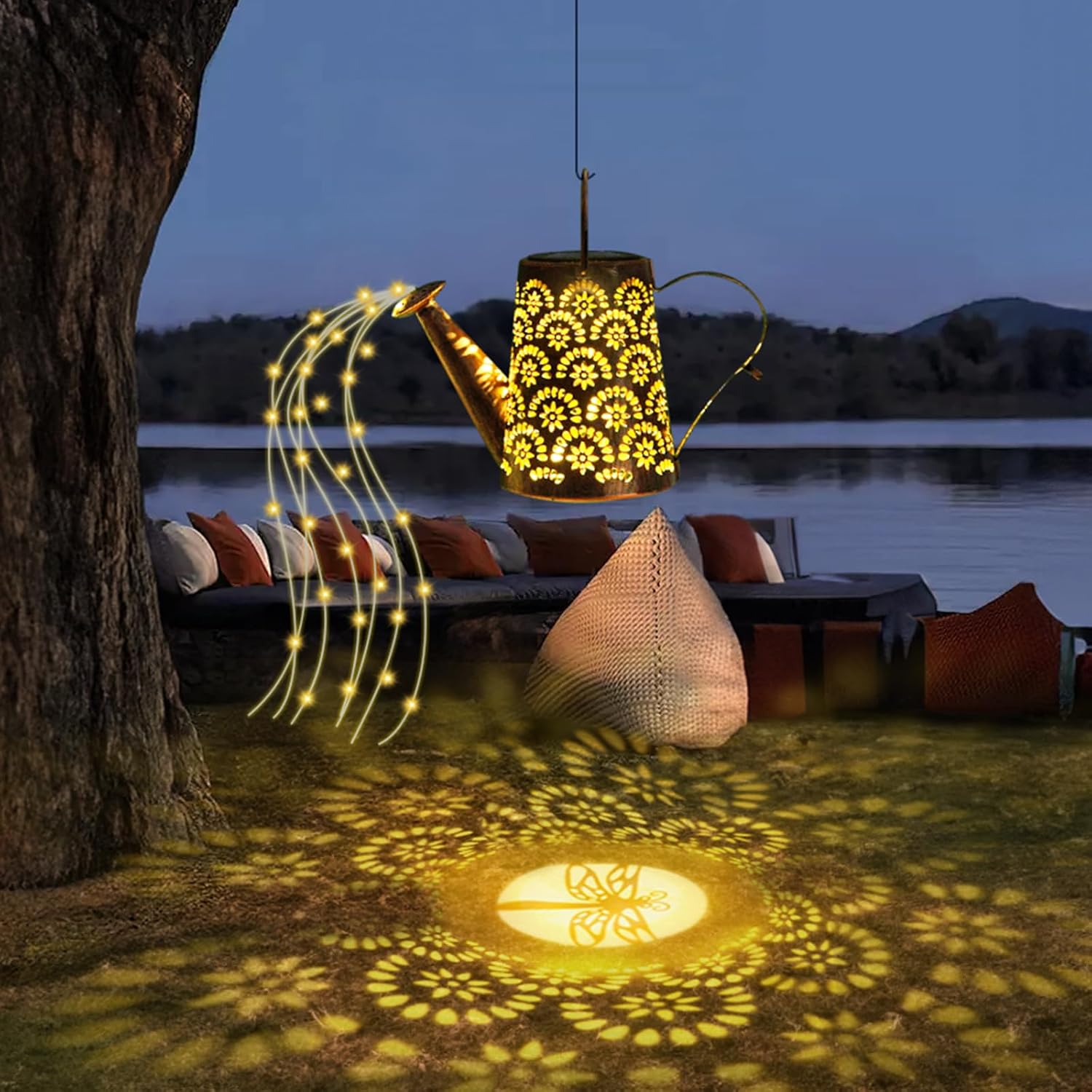 Thumbnail 3 de OUILA Solar Gießkanne Lichterkette – Solarleuchte in Gießkanne mit IP65 Wasserdicht