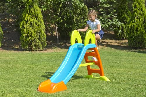 Detalle 2 de FEBER Tobogán Slide Plus con Agua (FEL08000), exterior con hueco para manguera y escaleras antideslizantes