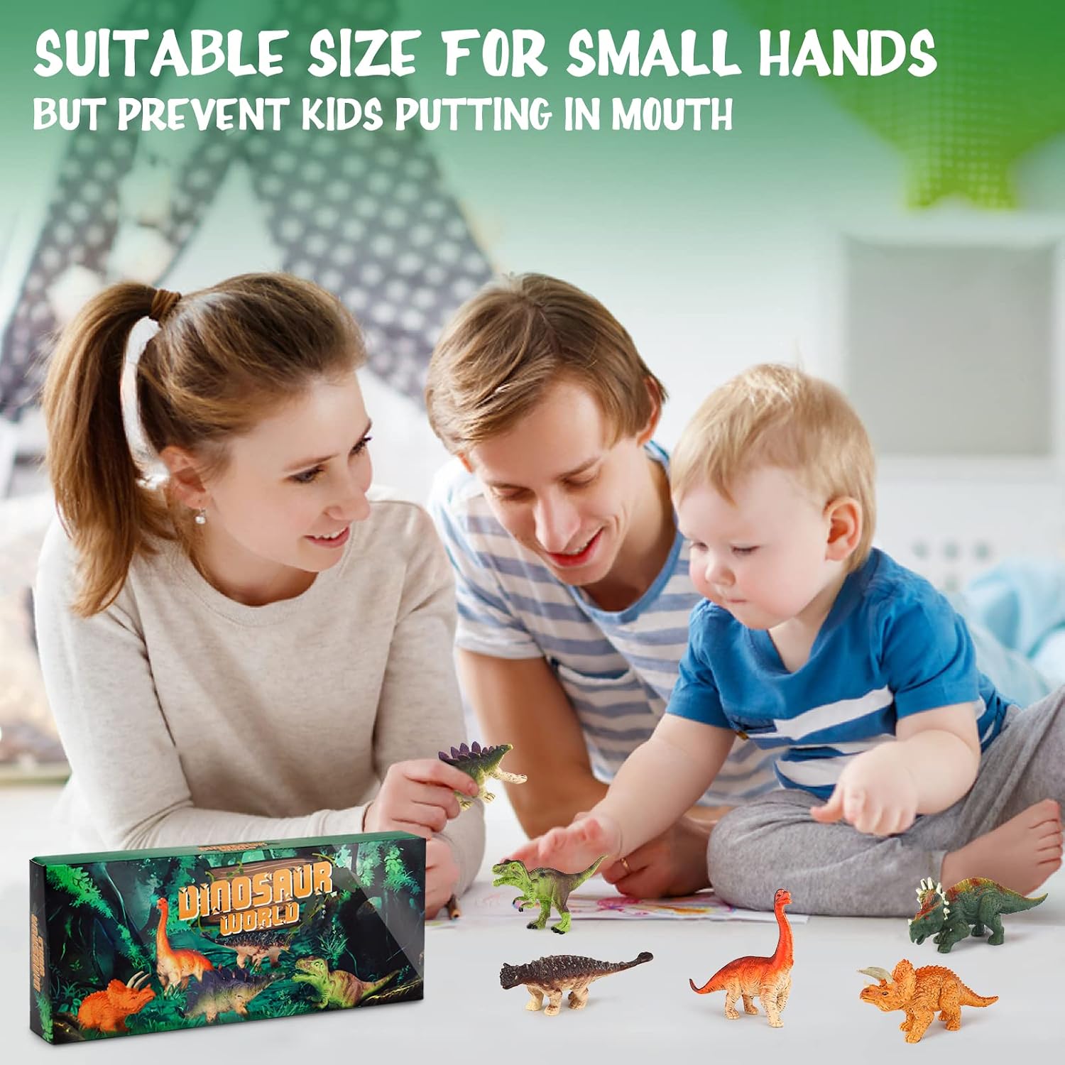 Thumbnail 4 de Sanlebi Dinosaurier Figuren Set 6 Teile