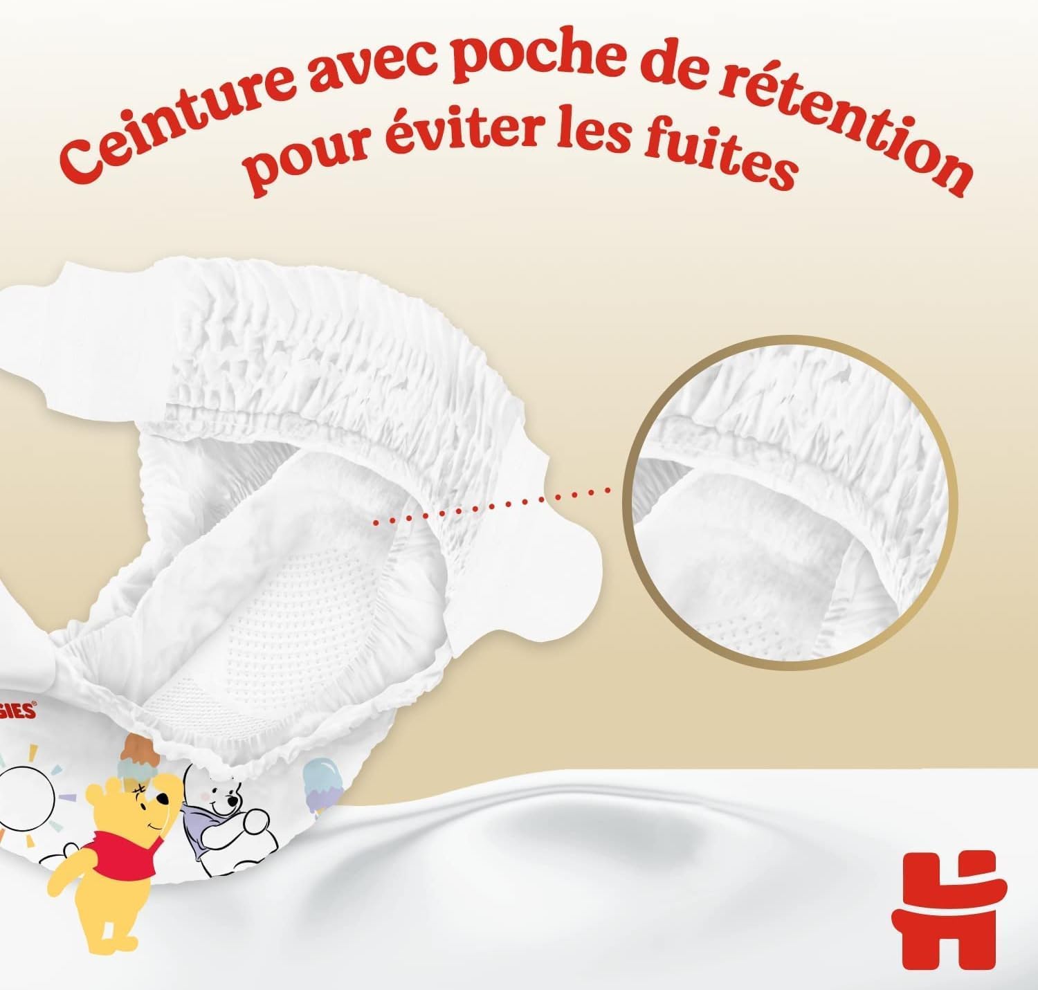 Detalle de HUGGIES Extra Care Couches Bébé Taille 4 (8–16 kg) – Pack 76 | douceur et protection pour la peau délicate